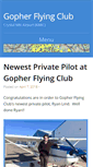 Mobile Screenshot of gopherflyingclub.com