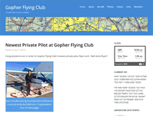 Tablet Screenshot of gopherflyingclub.com